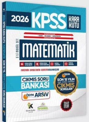 2026 FULLKPSS Lisans -Önlisans-Ortaöğretim Matematik Kara Kutu ÖSYM Çıkmış Soru Bankası Son 15 Yıl - 1