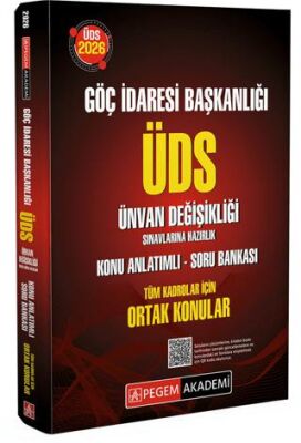 2026 Göç İdaresi Başkanlığı ÜDS Ünvan Değişikliği Sınavlarına Hazırlık Konu Anlatımlı Soru Bankası - 1
