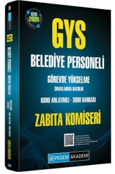 2026 GYS Belediye Personeli Görevde Yükselme Sınavlarına Hazırlık Konu Anlatımlı Soru Bankası Zabıta - Pegem Akademi Yayıncılık