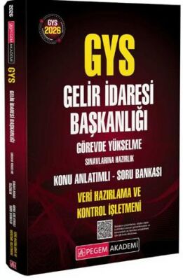 2026 GYS Gelir İdaresi Başkanlığı Görevde Yükselme Sınavlarına Veri Hazırlama ve Kontrol İşletmeni H - 1