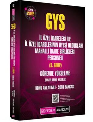 2026 GYS İl Özel İdareleri ile İl Özel İdarelerinin Üyesi Oldukları Mahalli İdare Birlikleri Persone - 1