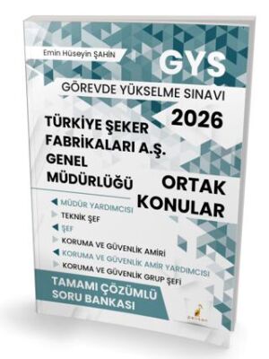2026 GYS Türkiye Şeker Fabrikaları A.Ş Genel Müdürlüğü Ortak Konular Tamamı Çözümlü Soru Bankası - 1