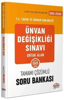 2026 GYS ÜDS Tarım ve Orman Bakanlığı Ortak Alan Soru Bankası - 1