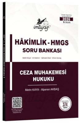 2026 HMGS Hakimlik Ceza Muhakemesi Hukuku Soru Bankası - 1