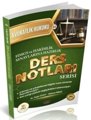 2026 HMGS Hakimlik HUKAL Avukatlık Hukuku Ders Notları - 1