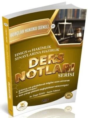 2026 HMGS Hakimlik HUKAL Borçlar Hukuku Genel Hükümler Ders Notları - 1