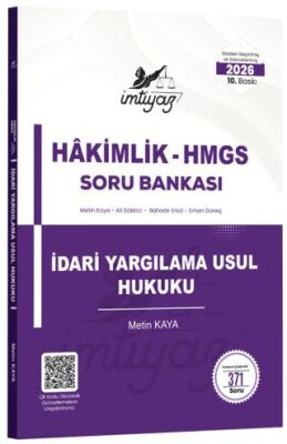 2026 HMGS Hakimlik İdari Yargılama Usul Hukuku Soru Bankası - 1