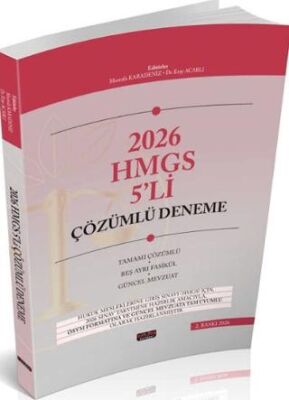 2026 HUKAL HMGS 5li Çözümlü Deneme Sınavı - 1