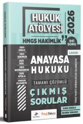 2026 Hukuk Atölyesi HMGS Hakimlik Anayasa Hukuku Çıkmış Sorular Çözümlü - Dizgi Kitap