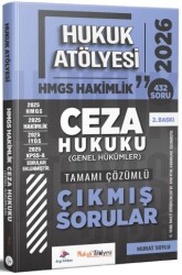 2026 Hukuk Atölyesi HMGS Hakimlik Ceza Hukuku Genel Hükümler Çıkmış Sorular Çözümlü - Dizgi Kitap
