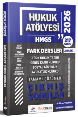 2026 Hukuk Atölyesi HMGS Hakimlik Fark Dersler Çıkmış Sorular Çözümlü - 1