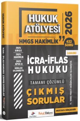 2026 Hukuk Atölyesi HMGS Hakimlik İcra İflas Hukuku Çıkmış Sorular Çözümlü - 1