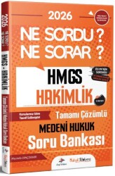2026 Hukuk Atölyesi HMGS Hakimlik Medeni Hukuk Ne Sordu Ne Sorar Soru Bankası - Dizgi Kitap