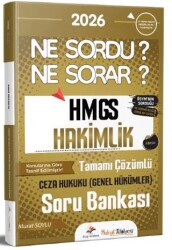2026 Hukuk Atölyesi HMGS Hakimlik Ne Sordu Ne Sorar Ceza Hukuku Genel Hükümler Tamamı Çözümlü Soru B - Dizgi Kitap
