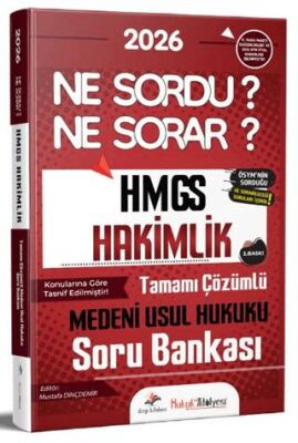 2026 Hukuk Atölyesi HMGS Hakimlik Ne Sordu Ne Sorar Medeni Usul Hukuku Tamamı Çözümlü Soru Bankası - 1