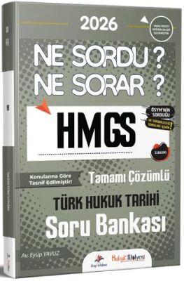 2026 Hukuk Atölyesi HMGS Hakimlik Türk Hukuk Tarihi Ne Sordu Ne Sorar Soru Bankası - 1