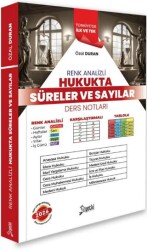 2026 Hukukta Renk Analizli Süreler Sayılar Ders Notları - Yetki Yayınları