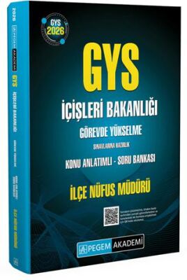 2026 İçişleri Bakanlığı Görevde Yükselme Sınavlarına Hazırlık İlçe Nüfus Müdürü Konu Anlatımlı Soru - 1