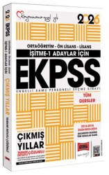 2026 İşitme 1 Adaylar İçin EKPSS GK-GY Tüm Dersler 2016-2024 Çıkmış Sorular Kitabı - Yargı Yayınevi