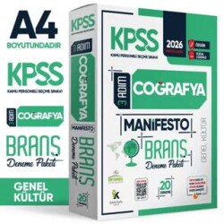 2026 KPSS 3 Adım Genel Kültür Coğrafya Manifesto Dijital Çözümlü 20`li Branş Denemesi - İnformal Yayınları