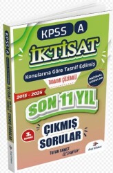 2026 KPSS A İktisat Konularına Göre Tasnif Edilmiş Son 11 Yıl Tamamı Çözümlü Orijinal Çıkmış Sorular - Dizgi Kitap