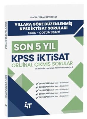 2026 KPSS A Grubu İktisat Orijinal Çıkmış Sorular Son 5 Yıl Çözümlü - 1