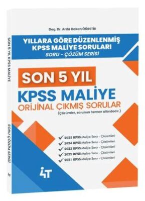 2026 KPSS A Grubu Maliye Orijinal Çıkmış Sorular Son 5 Yıl Çözümlü - 1
