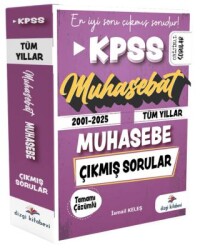 2026 KPSS A Grubu Muhasebe Muhasebat Çıkmış Sorular 2001-2025 Tüm Yıllar Çözümlü - Dizgi Kitap