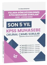 2026 KPSS A Grubu Muhasebe Orijinal Çıkmış Sorular Son 5 Yıl Çözümlü - 4T Yayınları