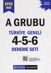 2026 KPSS A Grubu Tamamı Çözümlü Türkiye Geneli 4-5-6 3`lü Deneme Seti - Pegem Akademi Yayıncılık