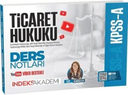 2026 KPSS A Grubu Ticaret Hukuku Video Ders Notları - İndeks Akademi Yayıncılık