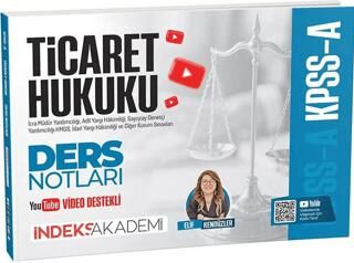 2026 KPSS A Grubu Ticaret Hukuku Video Ders Notları - 1