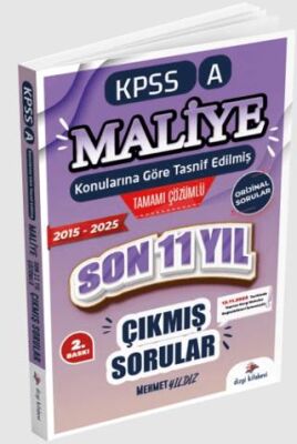 2026 Kpss A Maliye Konularına Göre Tasnif Edilmiş Son 11 Yıl Tamamı Çözümlü Orijinal Çıkmış Sorular - 1