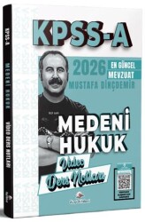 2026 KPSS A Medeni Hukuk Video Ders Notları - Dizgi Kitap