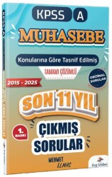2026 Kpss A Muhasebe Konularına Göre Tasnif Edilmiş Son 11 Yıl Tamamı Çözümlü Orijinal Çıkmış Sorula - Dizgi Kitap