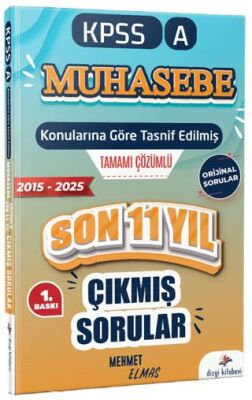 2026 Kpss A Muhasebe Konularına Göre Tasnif Edilmiş Son 11 Yıl Tamamı Çözümlü Orijinal Çıkmış Sorula - 1