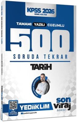 2026 KPSS AGS Son Viraj Serisi Tarih Tamamı Yazılı Çözümlü 500 Soruda Genel Tekrar Kampı - 1