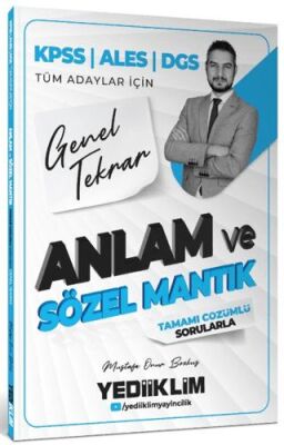 2026 KPSS ALES DGS Tüm Adaylar İçin Anlam ve Sözel Mantık Tamamı Çözümlü Sorularla Genel Tekrar - 1