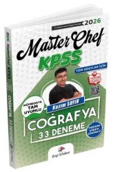 2026 KPSS Coğrafya MasterChef 33 Deneme Çözümlü - Dizgi Kitap