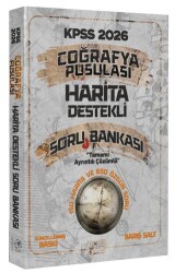 2026 KPSS Coğrafya Pusulası Harita Destekli Soru Bankası Çözümlü - CBA Akademi