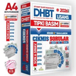 2026 KPSS-DHBT Lisans ÖSYM Çıkmış Soru Tıpkı Basım 6’lı Kitapçık Türkiye Geneli Deneme Paketi - Karakutu Yayın