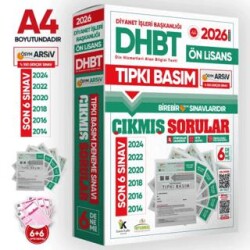 2026 KPSS-DHBT Ön Lisans ÖSYM Çıkmış Soru Tıpkı Basım 6lı Kitapçık Türkiye Geneli Deneme Paketi - Karakutu Yayın