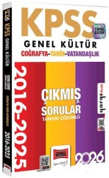 2026 KPSS Genel Kültür Tarih Coğrafya Vatandaşlık 2016 - 2026 Konu Konu Tamamı Çözümlü Çıkmış Sorula - Yargı Yayınevi