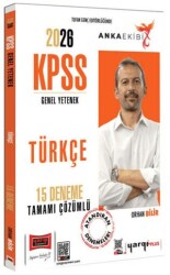 2026 KPSS Genel Yetenek Anka Ekibi Tamamı Çözümlü 15 Deneme - Yargı Yayınevi