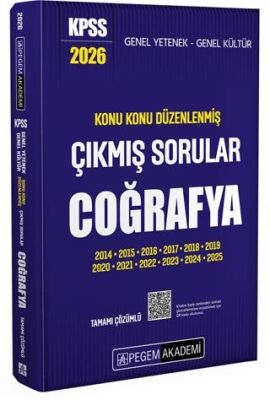 2026 KPSS Genel Yetenek Genel Kültür Konu Konu Düzenlenmiş Tamamı Çözümlü Çıkmış Sorular Coğrafya - 1