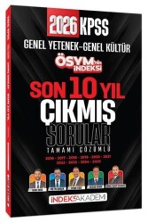2026 KPSS Genel Yetenek Genel Kültür ÖSYM nin İndeksi Çıkmış Sorular Son 10 Yıl Çözümlü - İndeks Akademi Yayıncılık