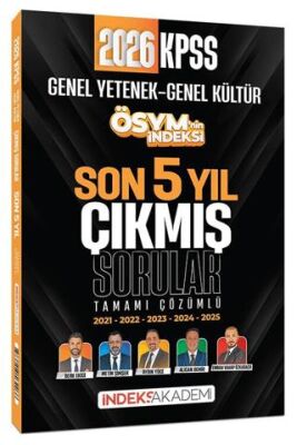 2026 KPSS Genel Yetenek Genel Kültür ÖSYM nin İndeksi Çıkmış Sorular Son 5 Yıl Çözümlü - 1