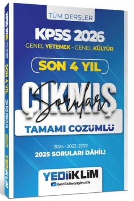 2026 KPSS Genel Yetenek Genel Kültür Son 4 Yıl Tamamı Çözümlü Çıkmış Sorular - 1
