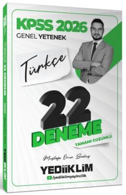2026 KPSS Genel Yetenek Türkçe Tamamı Çözümlü 22 Deneme Sınavı - 1