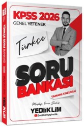 2026 KPSS Genel Yetenek Türkçe Tamamı Çözümlü Soru Bankası - Yediiklim Yayınları